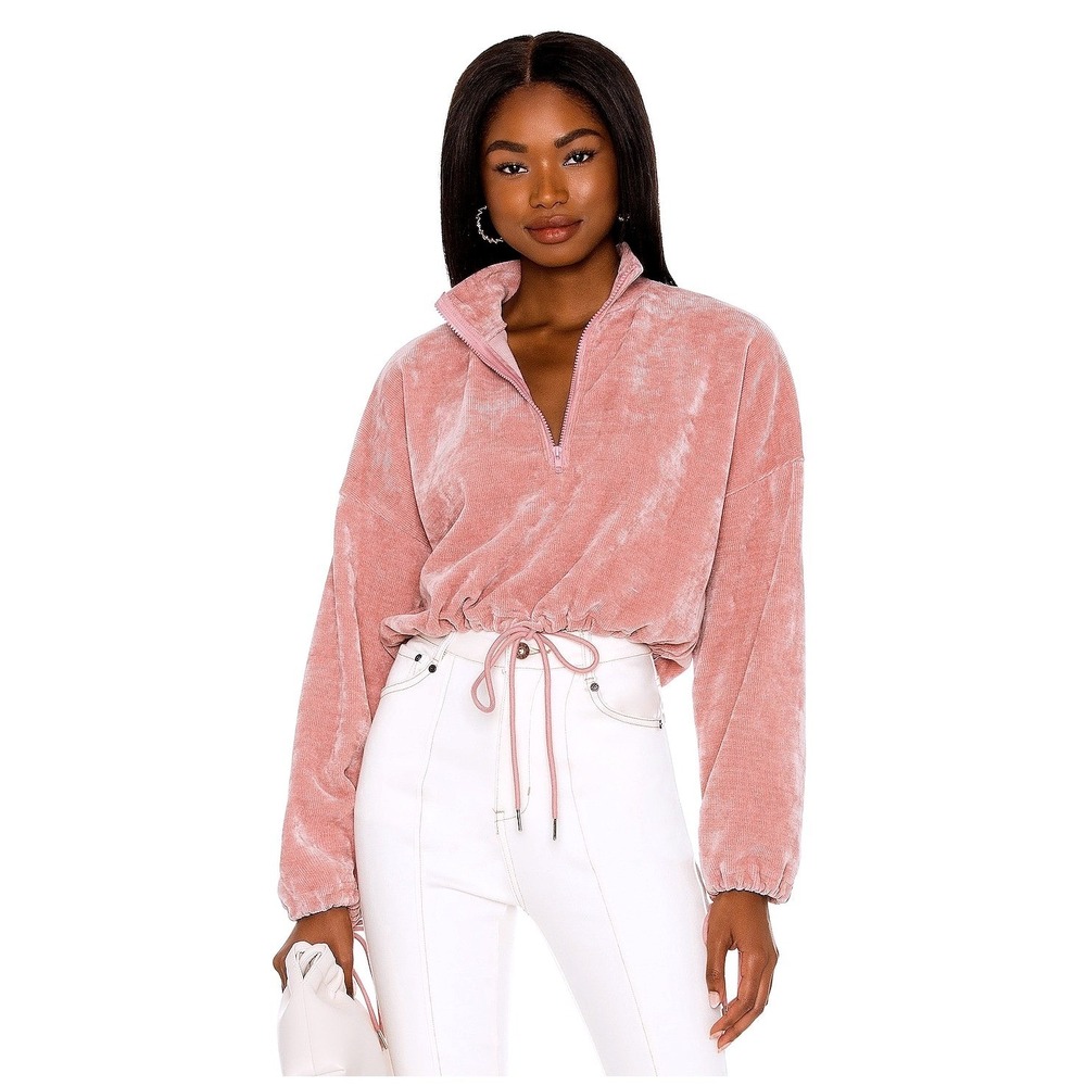 Lovers‎ + Friends Revolve Aya Chenille Top Women S Pink Coquette Loungewear Cozy